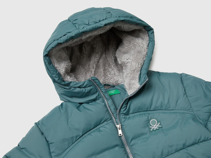 chaqueta acolchada con interior de peluche