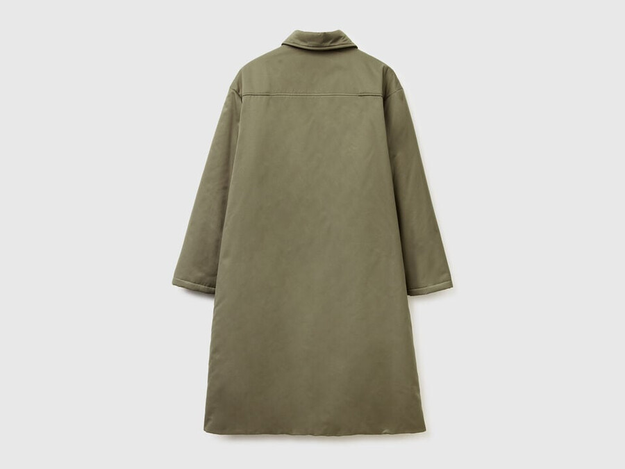 chaqueta larga con acolchado ligero