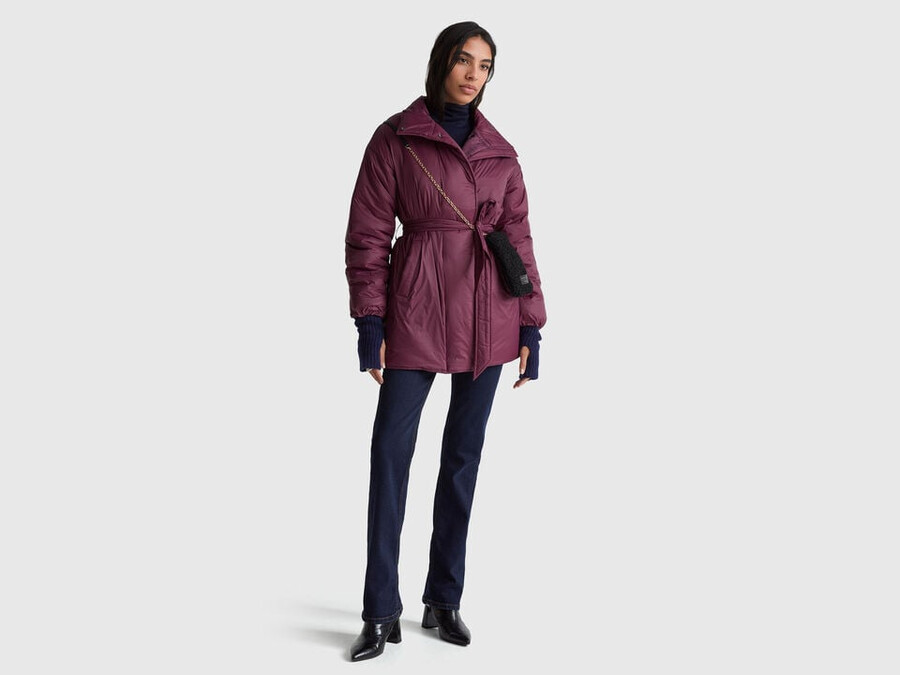 chaqueta de nailon acolchada