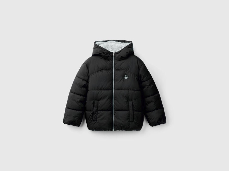 chaqueta acolchada con interior de peluche
