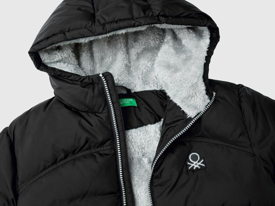 chaqueta acolchada con interior de peluche