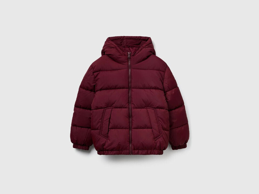 chaqueta acolchada con capucha