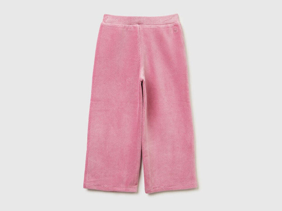pantalones anchos de chenilla
